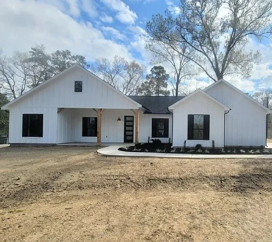 small modern ranch style custom build