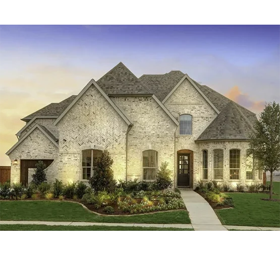 traditional texas style single family home construction